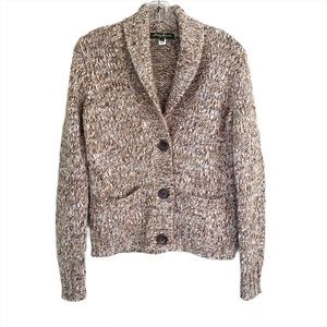 Eddie Bauer Brown Cardigan Sweater Size XS